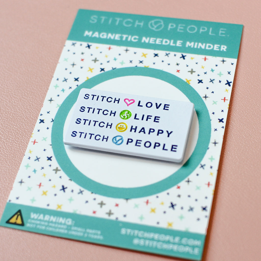Stitch People Needle Minder - Love, Life, Happy