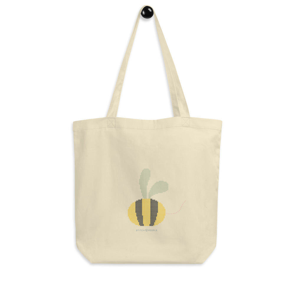 Stitch People Spring Fling Bee - Eco Tote Bag