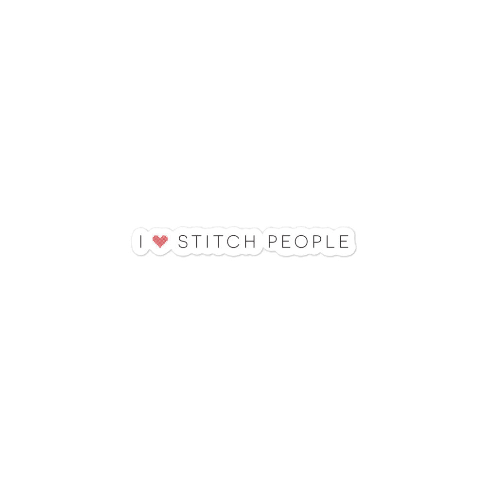 I Heart Stitch People Sticker