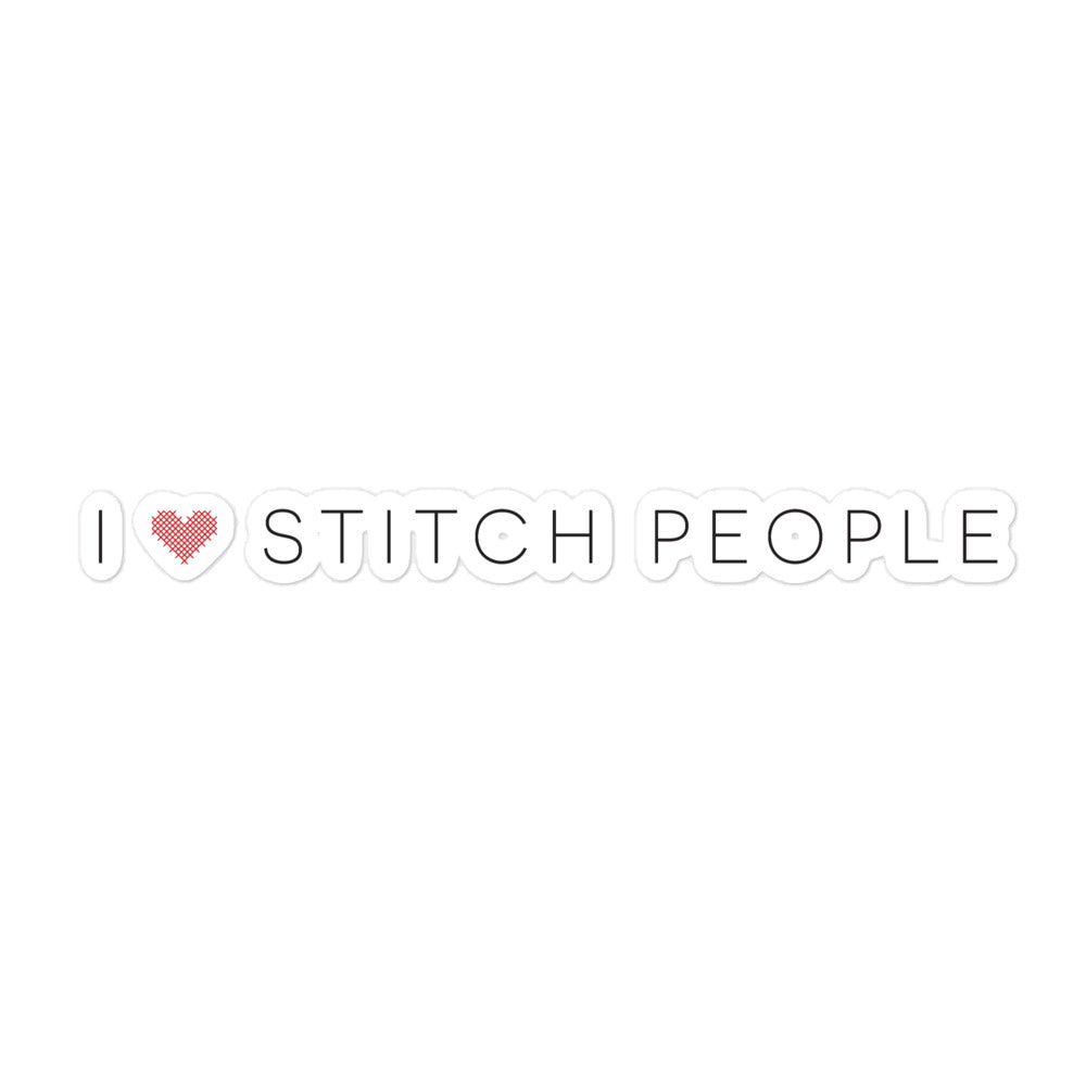 I Heart Stitch People Sticker