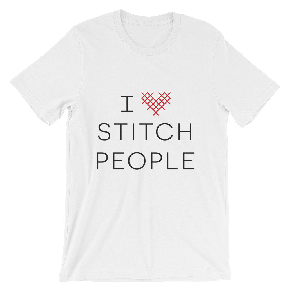 I Heart Stitch People Unisex Short Sleeve T-Shirt