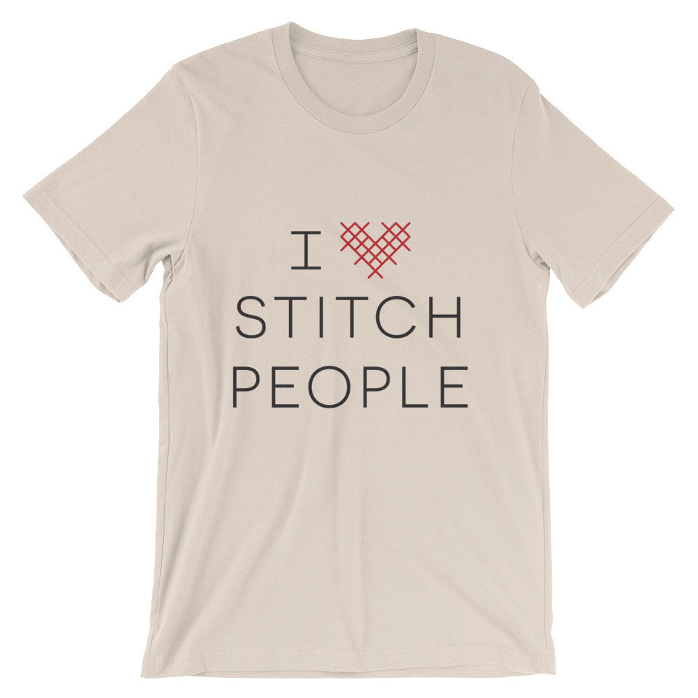 I Heart Stitch People Unisex Short Sleeve T-Shirt
