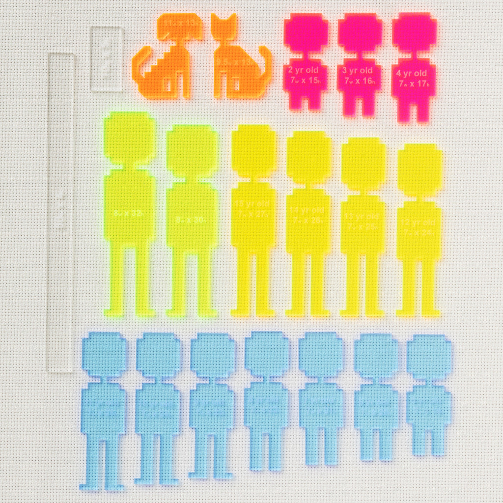 Traceable Stitch People Character Templates