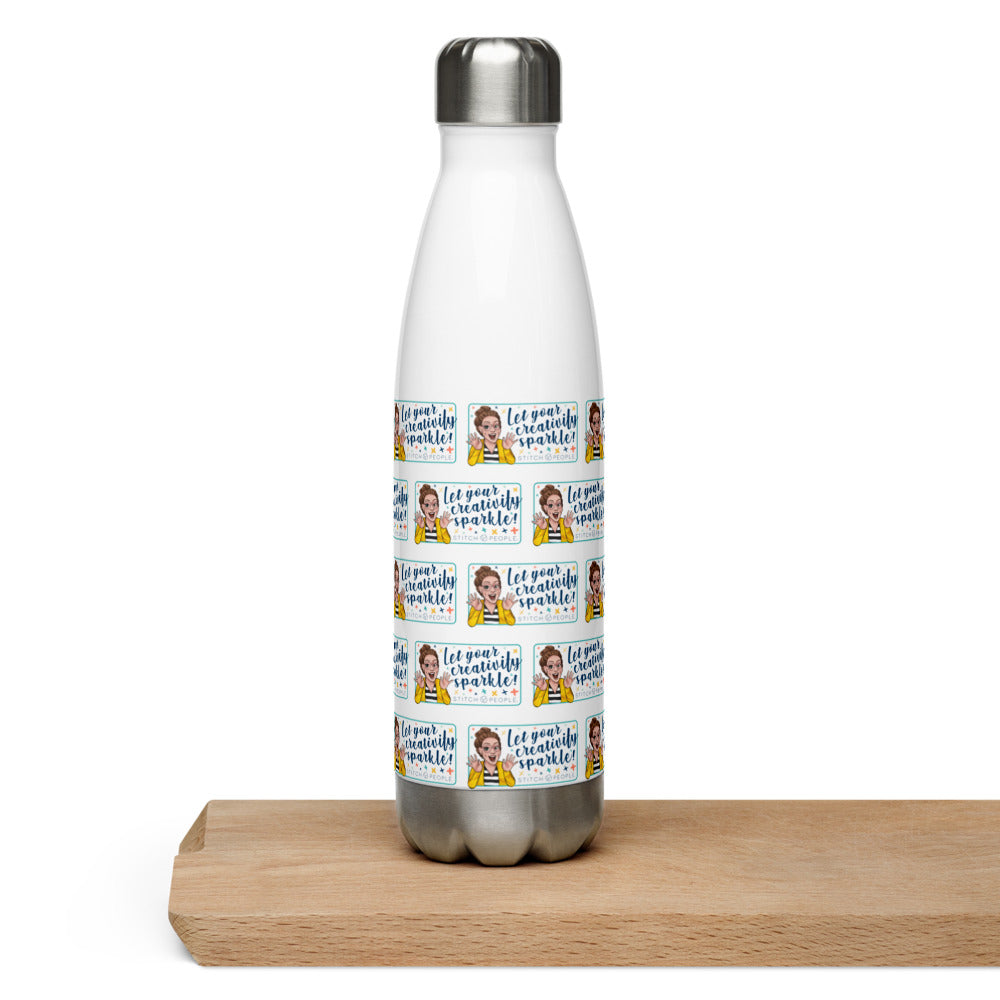 Let Your Creativity Sparkle - Stainless Steel Water Bottle