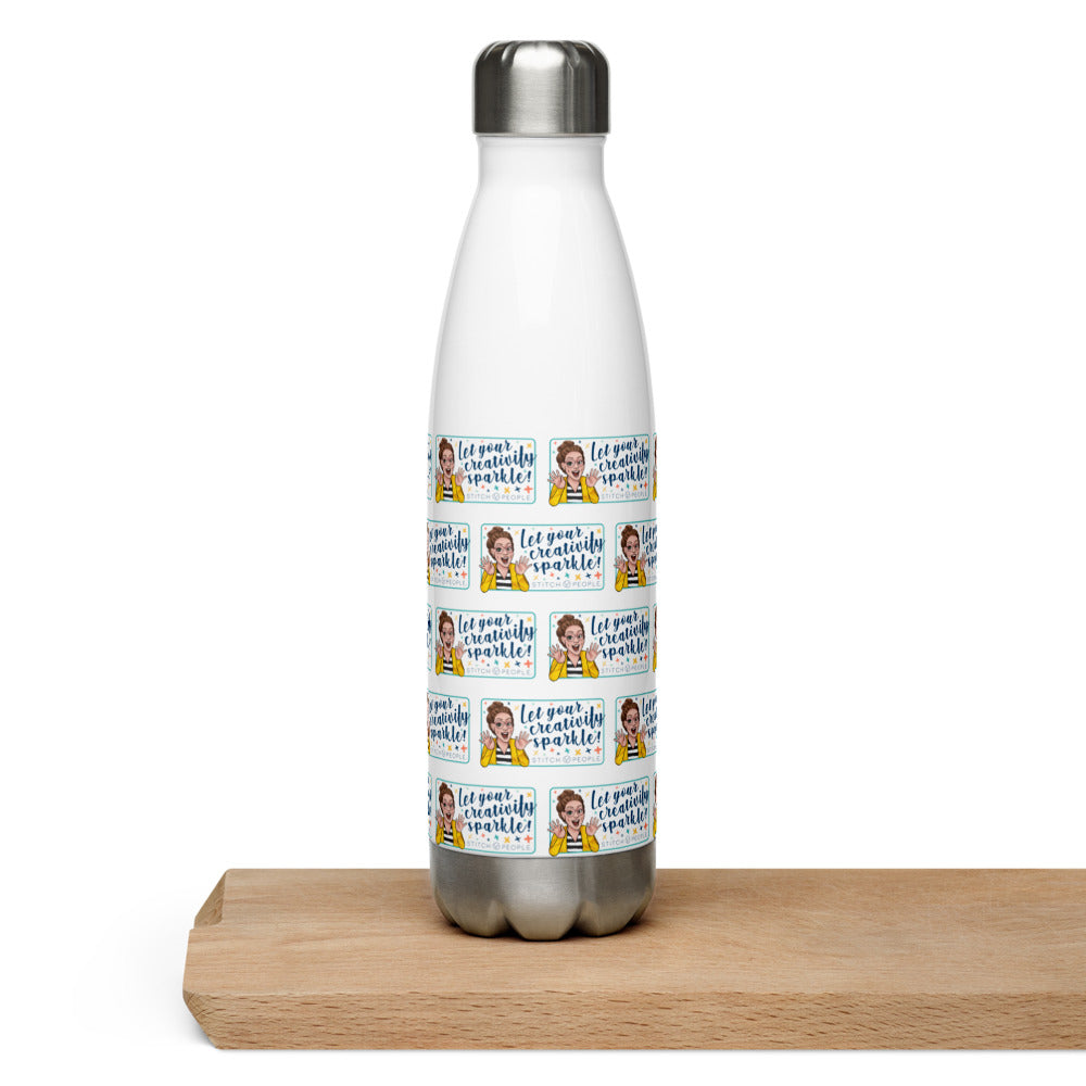 Let Your Creativity Sparkle - Stainless Steel Water Bottle