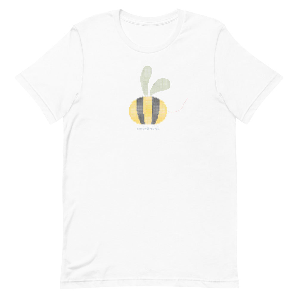 Stitch People Spring Fling Bee - Short-Sleeve Unisex T-Shirt