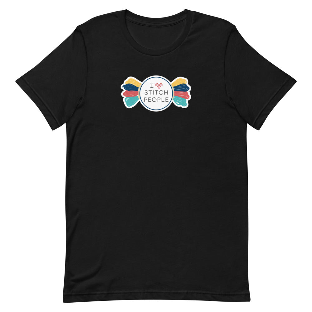 Stitch People Heart Floss - Short-Sleeve Unisex T-Shirt